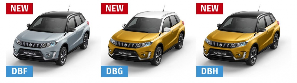 Новые цвета кузова New Vitara 